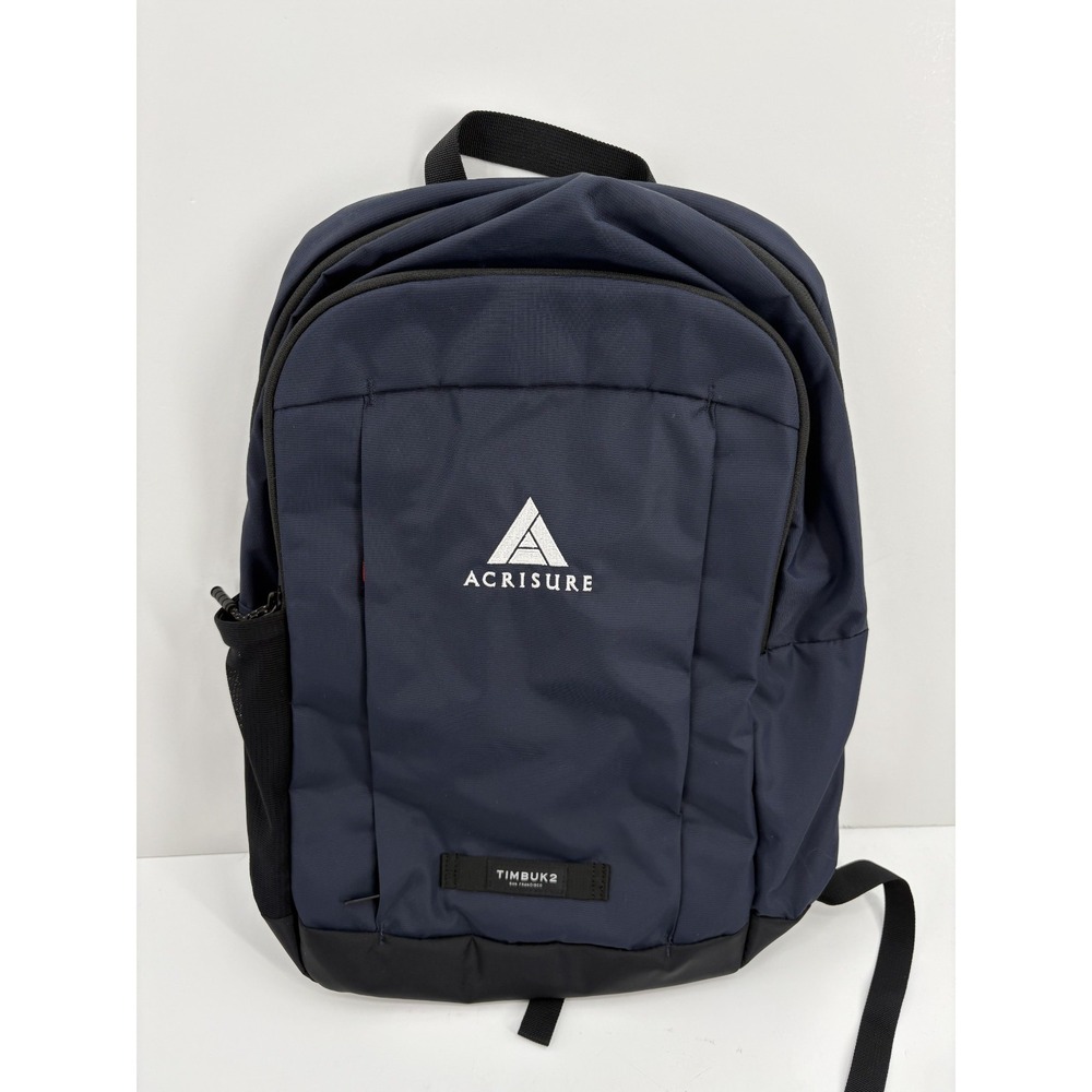 NWOT Timbuk2 Parkside Blue Backpack Laptop Bag Messenger Acrisure Logo